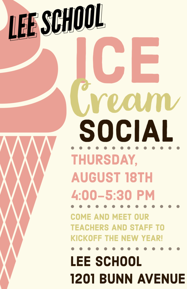 Ice cream social flyer