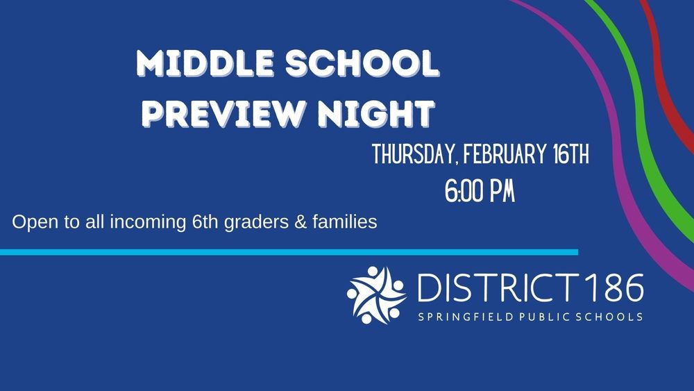 Middle School Preview Night | Thursday February 16th 6:00 pm 