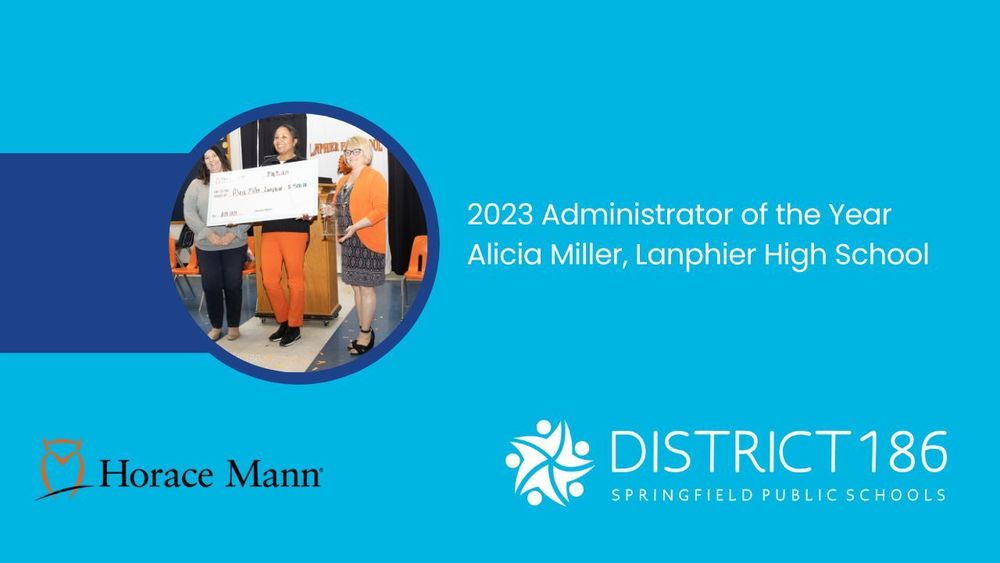 2023 Administrator of the year alicia miller, lanphier high school