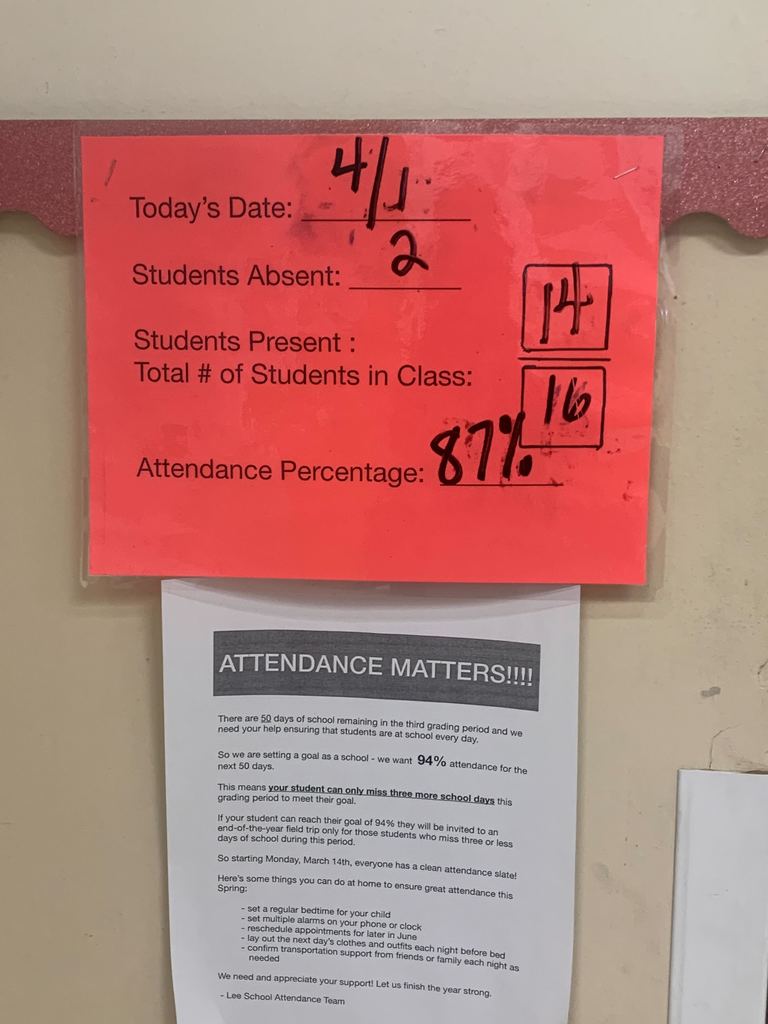 classroom attendance goal sheet 1