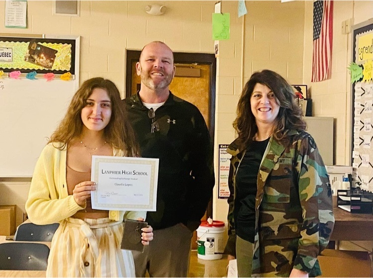 Student with certificate