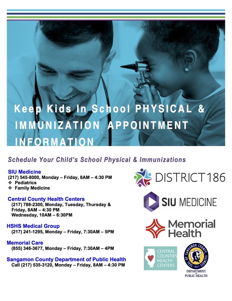 School Physical and Immunization Information 