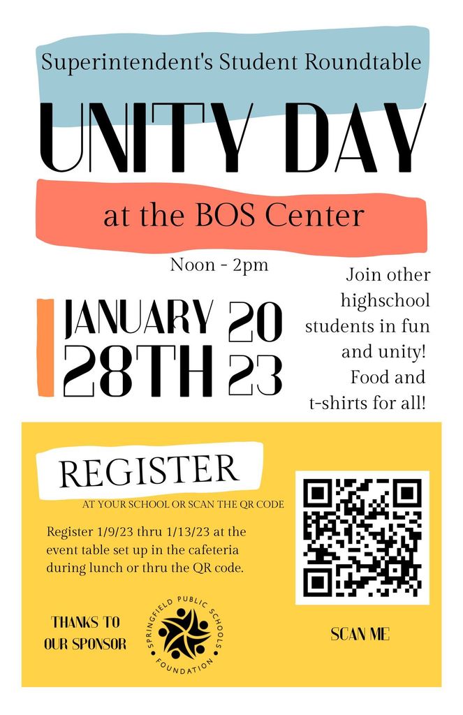 Unity Day at the BOS Center January 28th, 2923