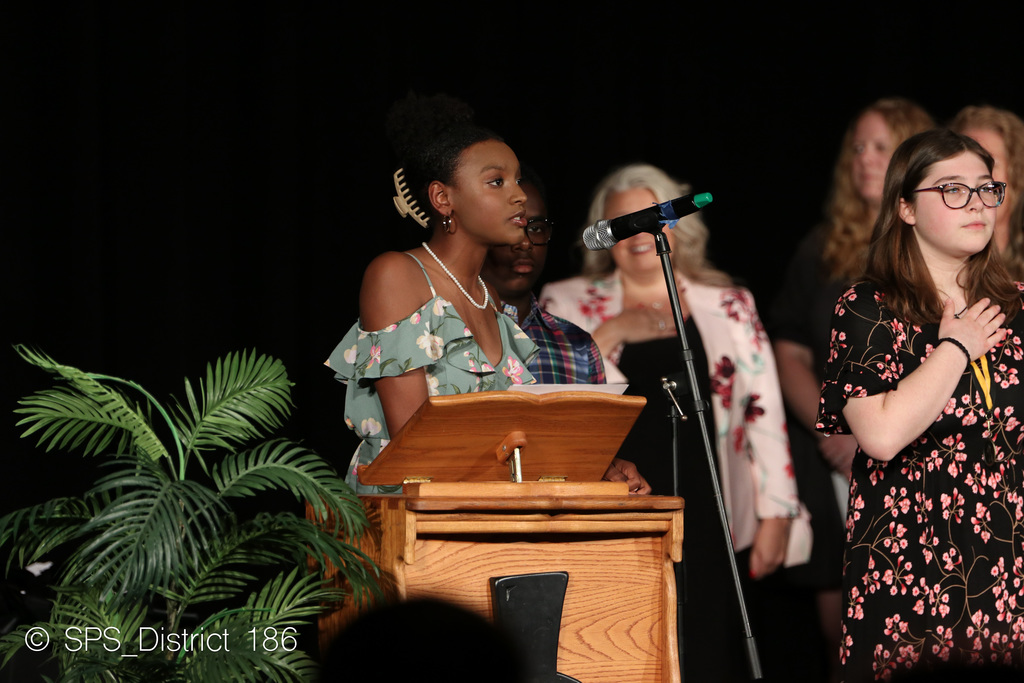 Student singing