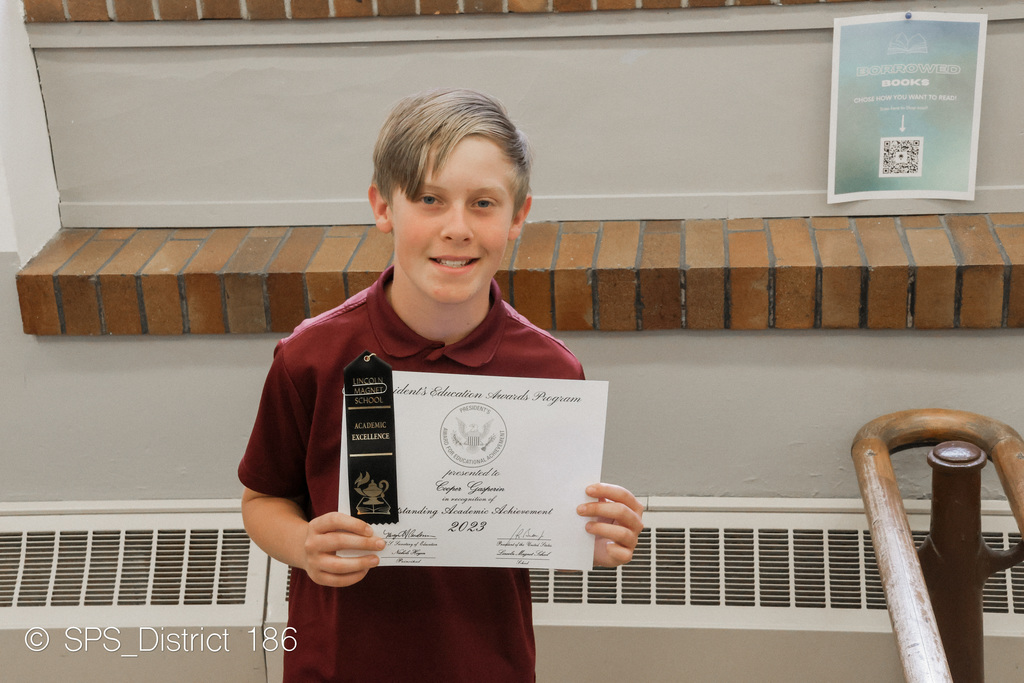 student at honor night